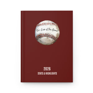 Hardcover Lined Baseball Journal