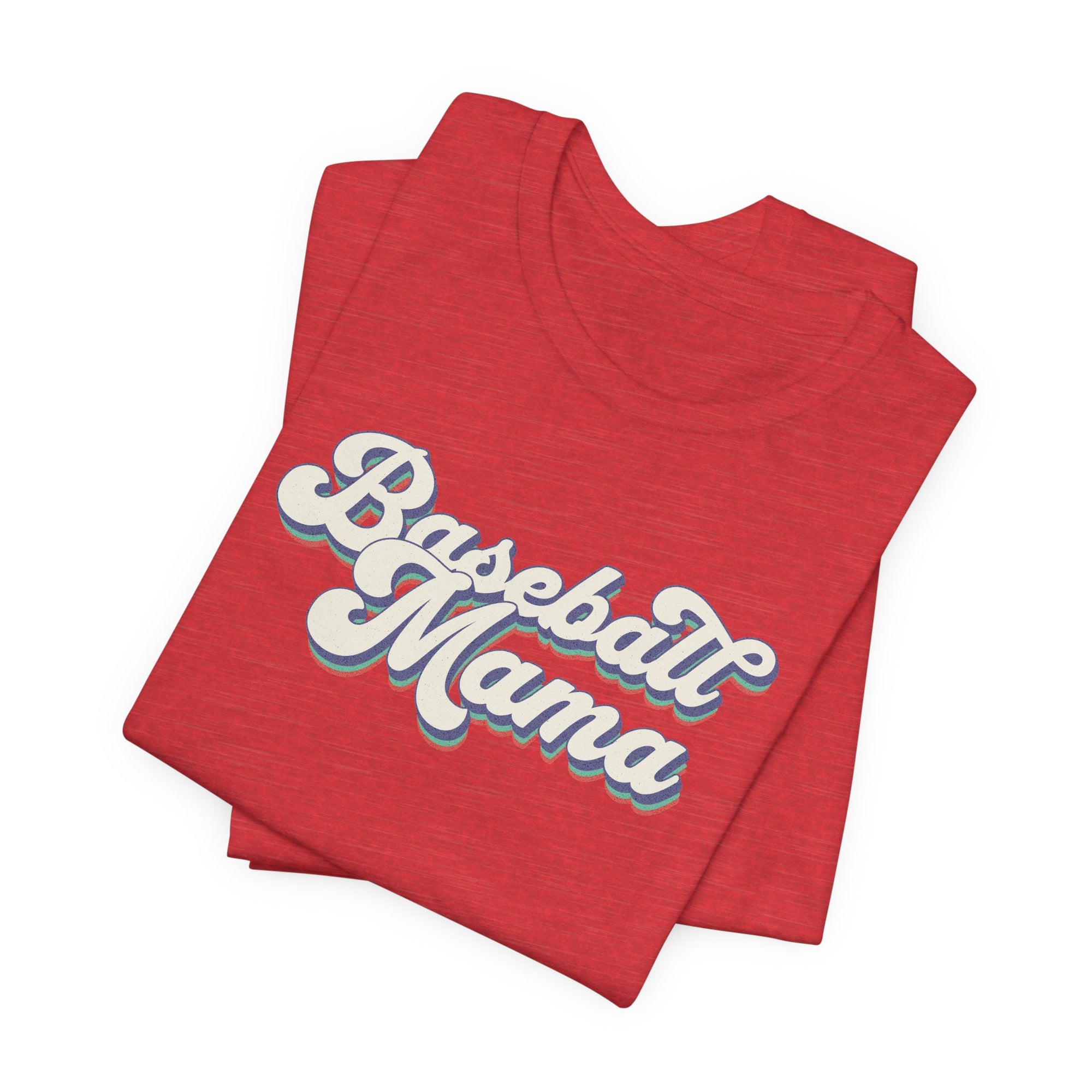 Retro Baseball Mama T Shirt