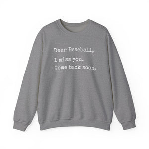 Dear Baseball Unisex Heavy Blend Crewneck Sweatshirt