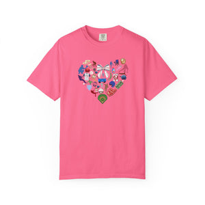 Baseball Valentine Short Sleeve T Shirt - 4 Color Options