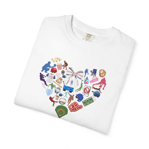 Baseball Valentine Short Sleeve T Shirt - 4 Color Options