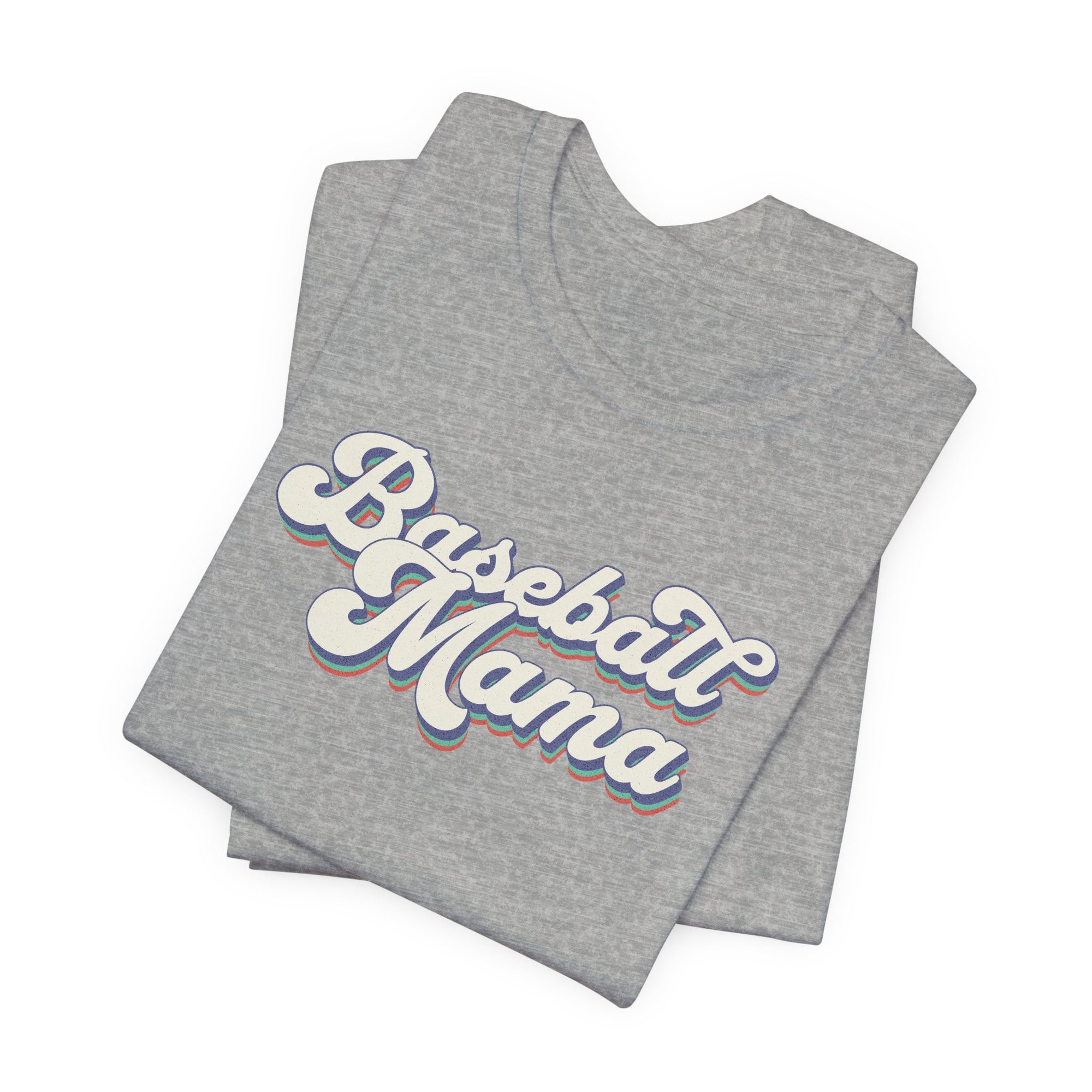 Retro Baseball Mama T Shirt