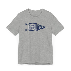 Baseball Family Pennant Unisex Short Sleeve Tee - MONOMOY