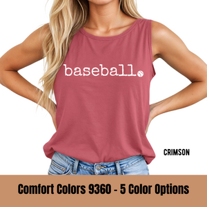 Baseball Typewriter Tank Top