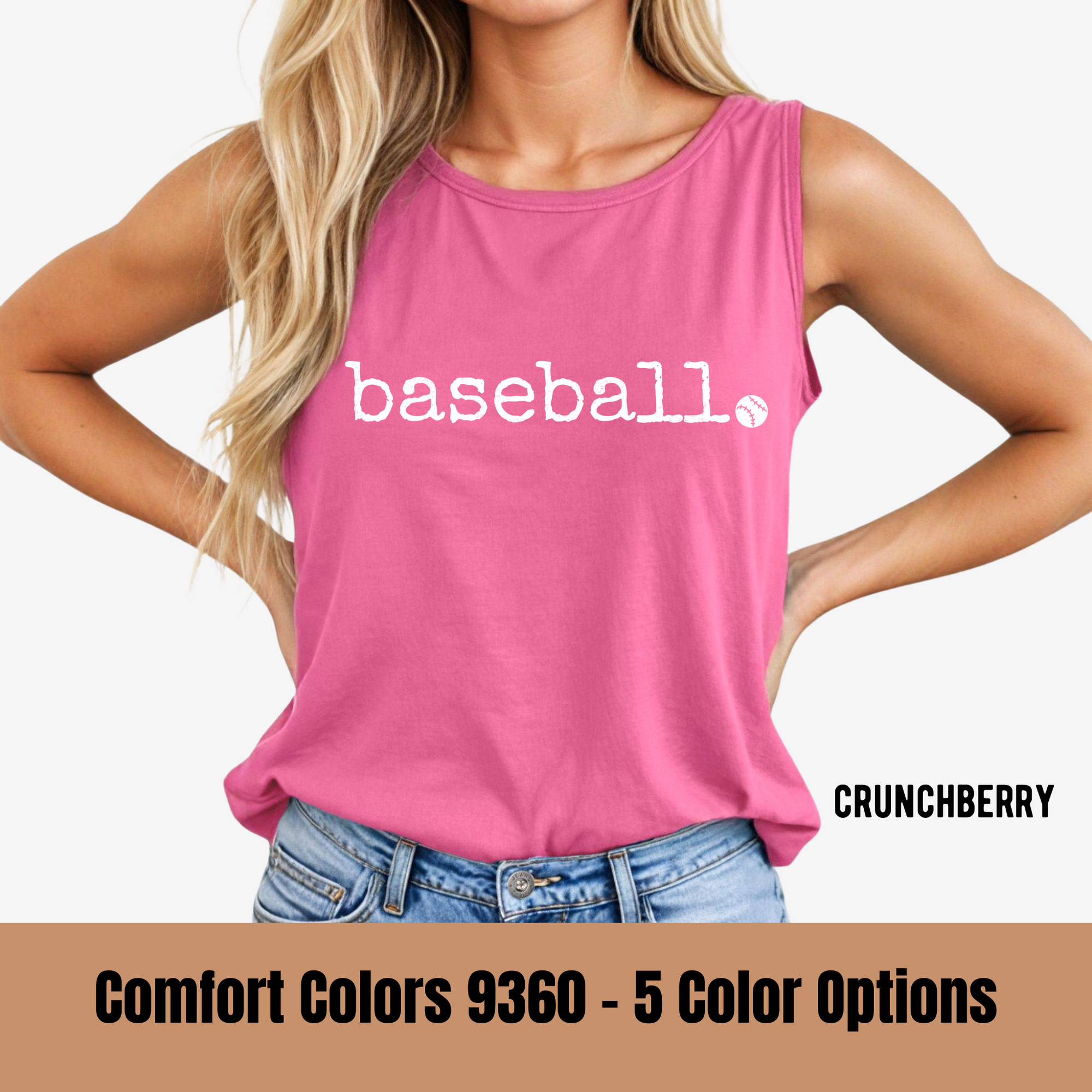 Baseball Typewriter Tank Top