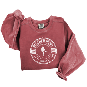 Pitcher Mom Anti Social Club Crewneck Sweatshirt