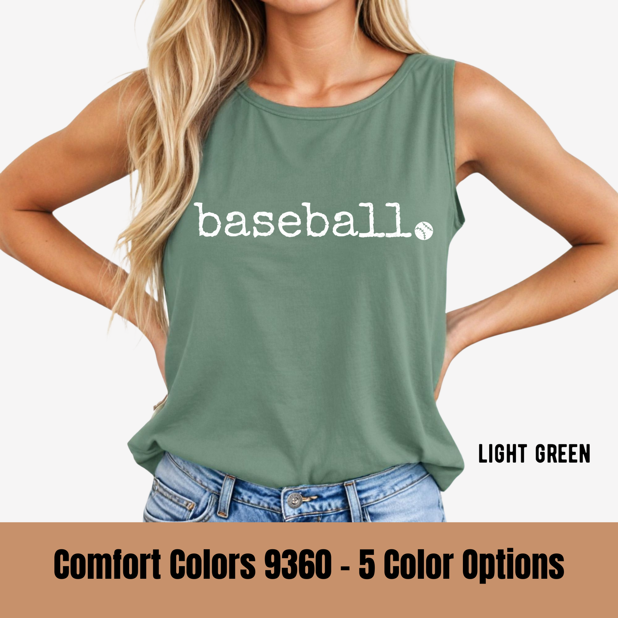 Baseball Typewriter Tank Top