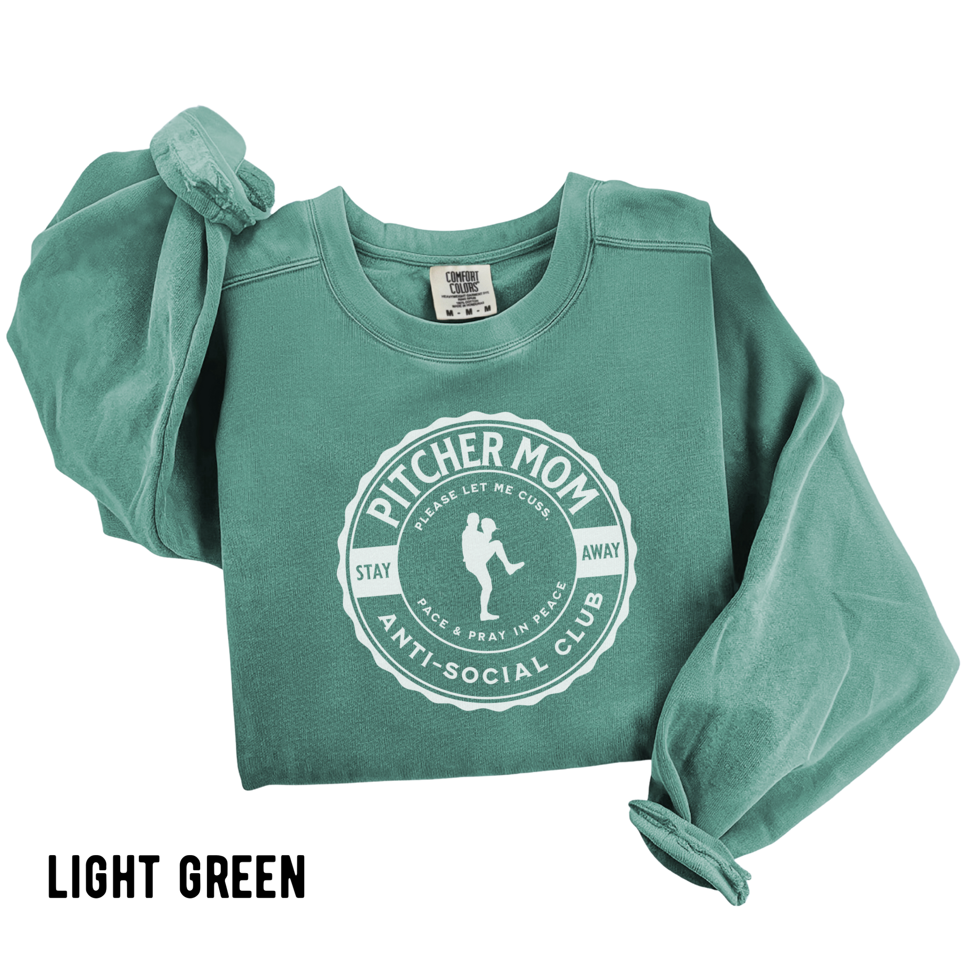 Pitcher Mom Anti Social Club Crewneck Sweatshirt