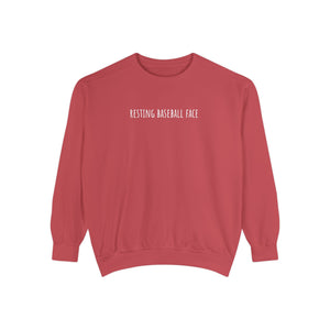 Resting Baseball Face Crewneck Sweatshirt