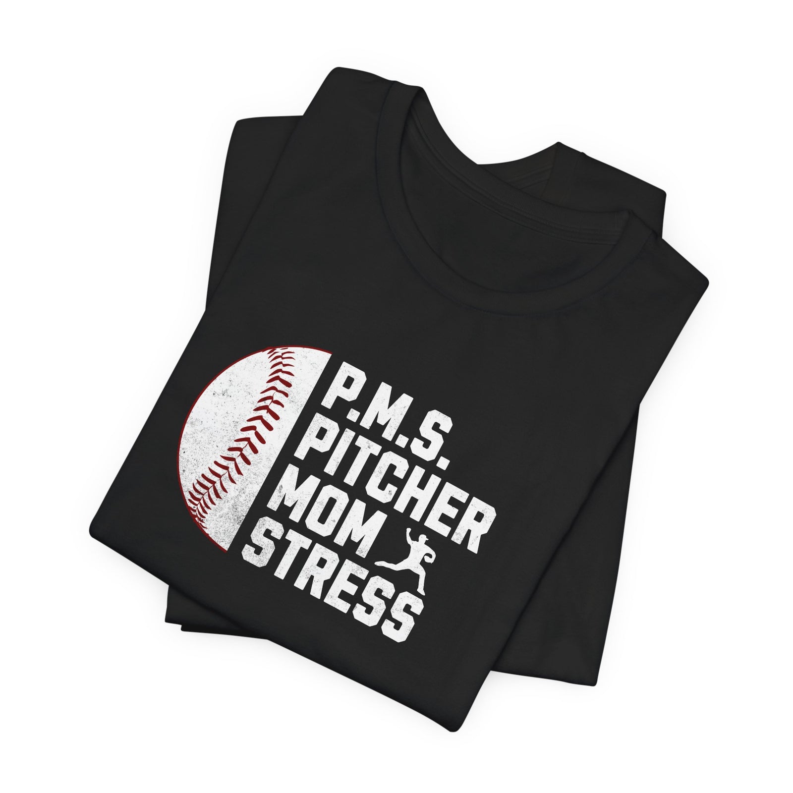 Pitcher Mom Stress Short Sleeve T Shirt