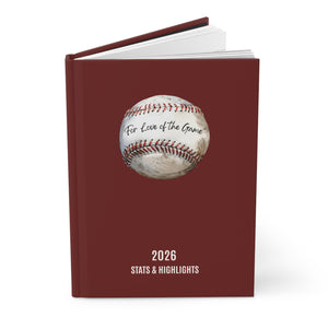 Hardcover Lined Baseball Journal