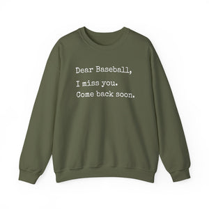 Dear Baseball Unisex Heavy Blend Crewneck Sweatshirt