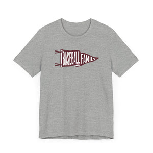 Baseball Family Pennant Unisex Short Sleeve Tee - FALMOUTH