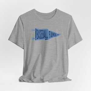 Baseball Family Pennant Unisex Short Sleeve Tee - SANDWICH