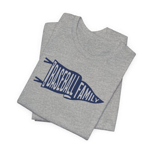 Baseball Family Pennant Unisex Short Sleeve Tee - MONOMOY