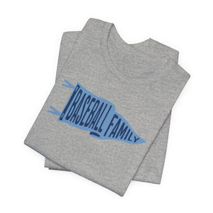 Baseball Family Pennant Unisex Short Sleeve Tee - SANDWICH