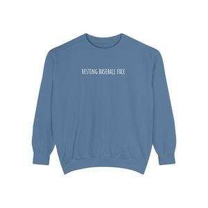 Resting Baseball Face Crewneck Sweatshirt