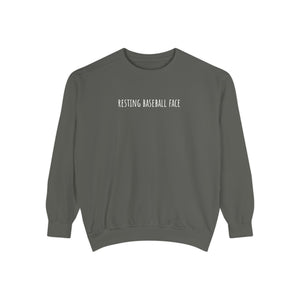 Resting Baseball Face Crewneck Sweatshirt