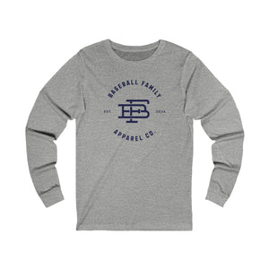 Baseball Family Insignia Long Sleeve Tee (4 Color Options)