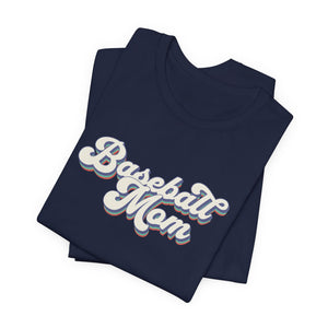 Retro Baseball Mom T Shirt