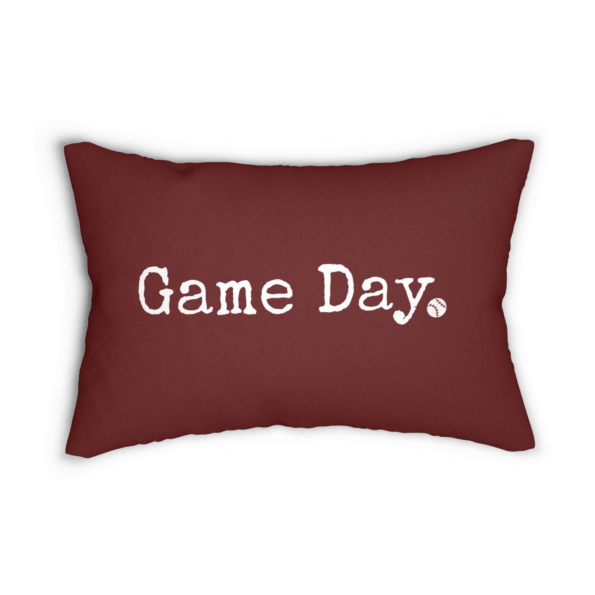 Two Sided Baseball Lumbar Pillow