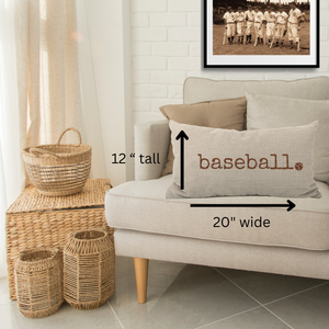 Baseball Lumbar Pillow