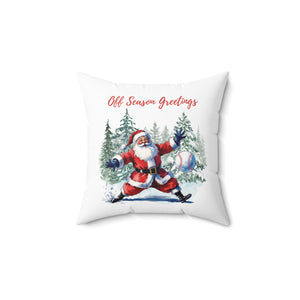 Off Season Greetings Baseball Pillow
