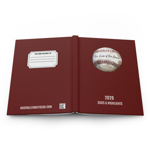 Hardcover Lined Baseball Journal