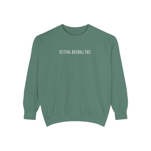 Resting Baseball Face Crewneck Sweatshirt