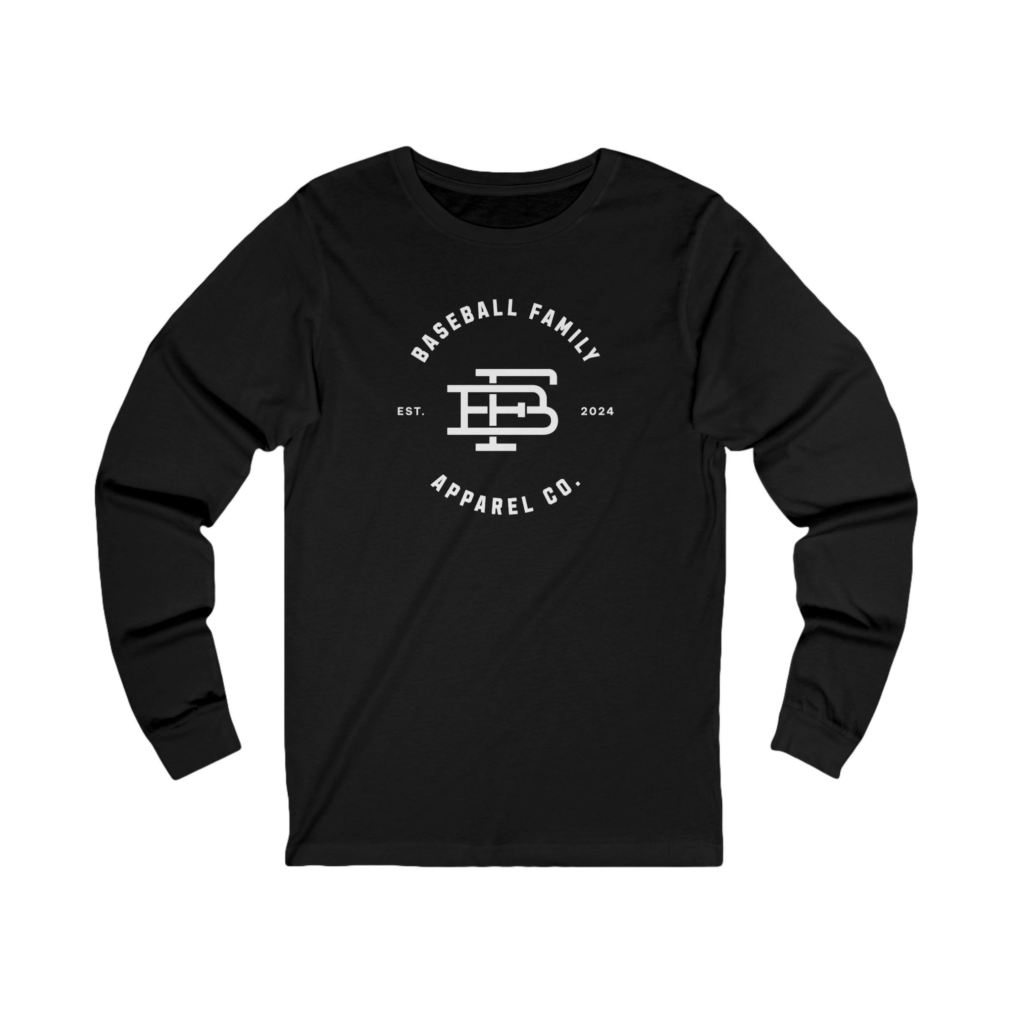 Baseball Family Insignia Long Sleeve Tee (4 Color Options)