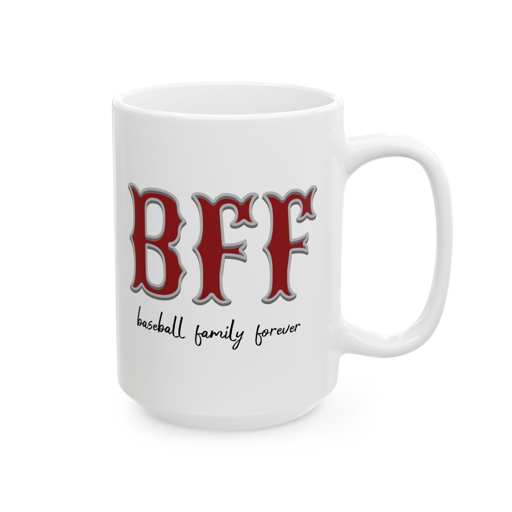 BFF Baseball Family Forever 15 oz. Ceramic Coffee Mug