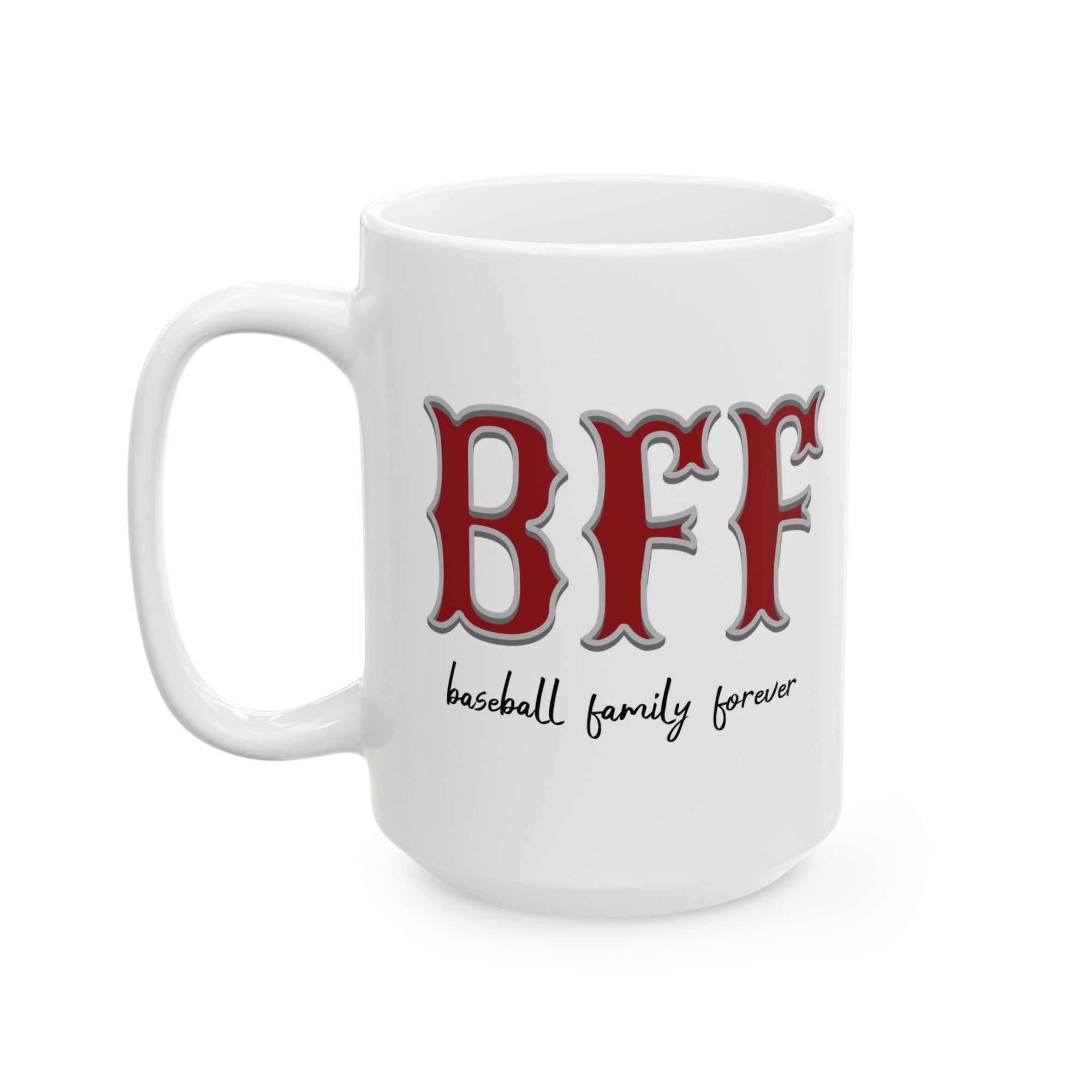 BFF Baseball Family Forever 15 oz. Ceramic Coffee Mug