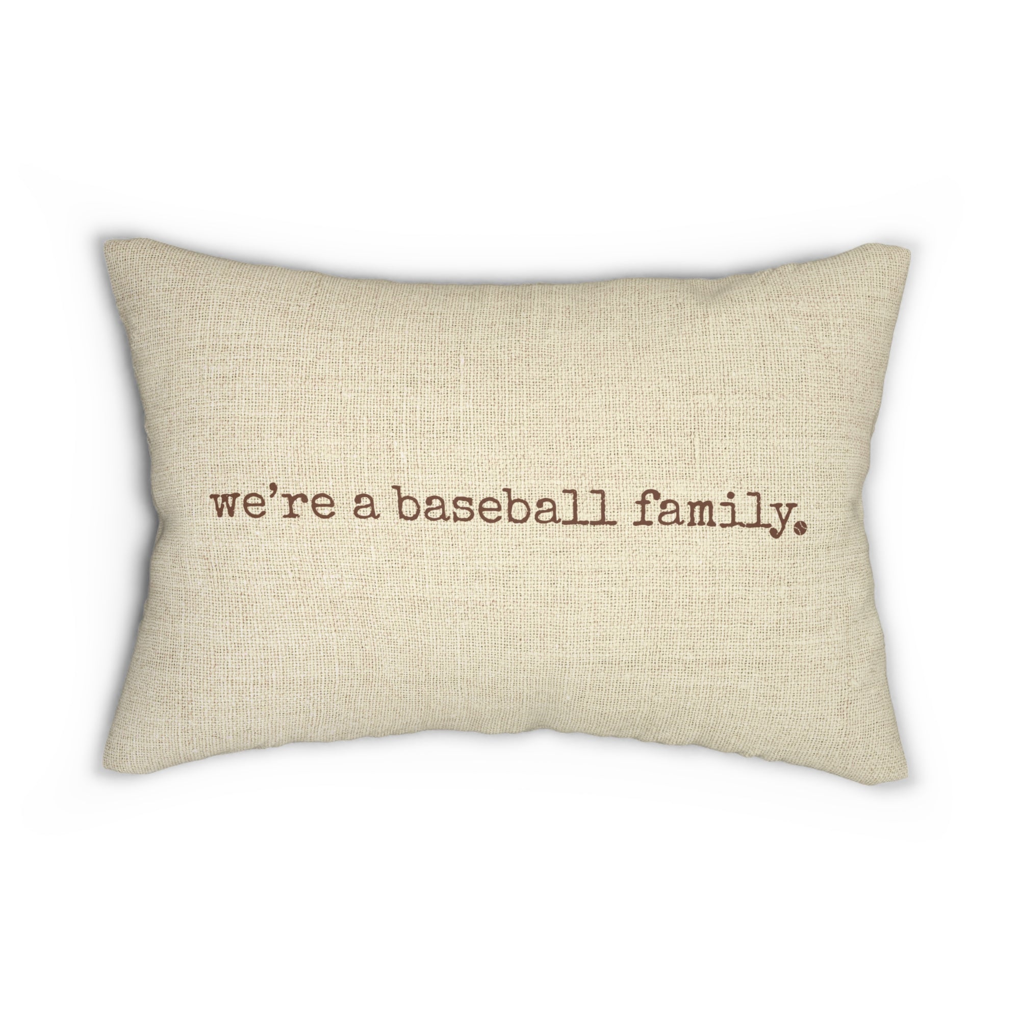 Baseball Lumbar Pillow with 2 Designs