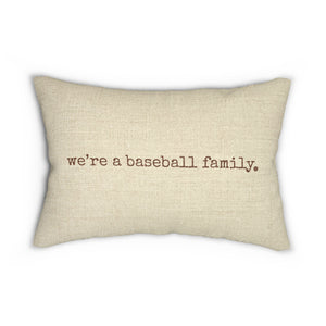 Baseball Lumbar Pillow with 2 Designs
