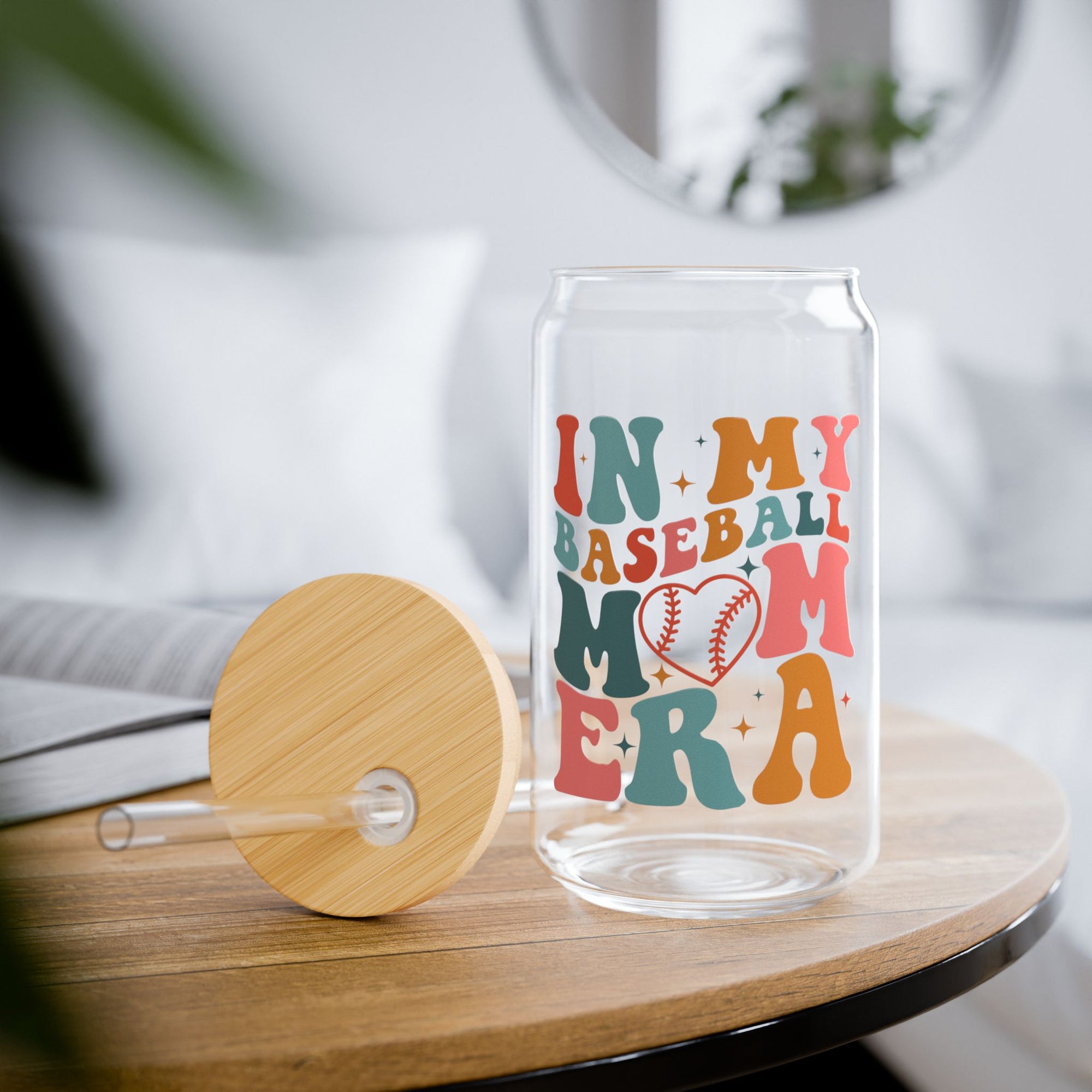 Baseball Mom Era sipper Glass Mock Up