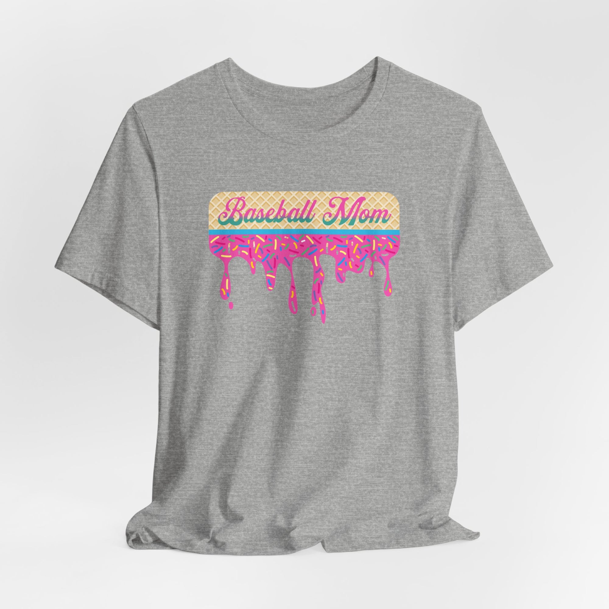 Baseball Mom Ice Cream Drip T Shirt