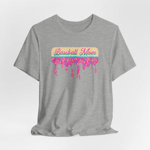 Baseball Mom Ice Cream Drip T Shirt