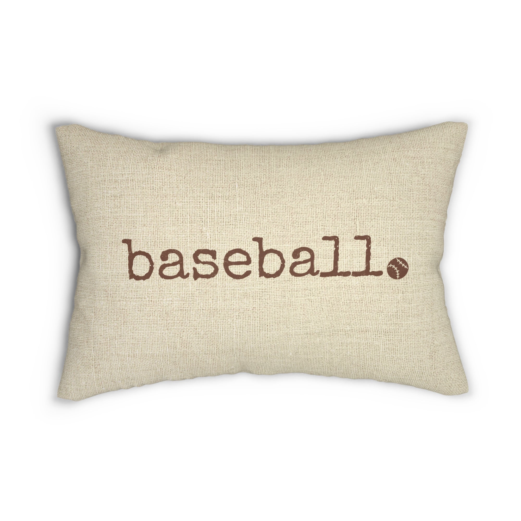 Baseball Lumbar Pillow with 2 Designs