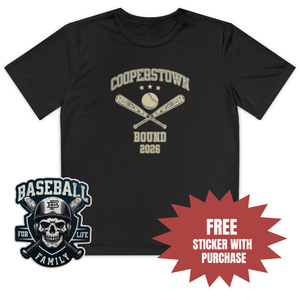 Cooperstown Bound Youth Tech T Shirt