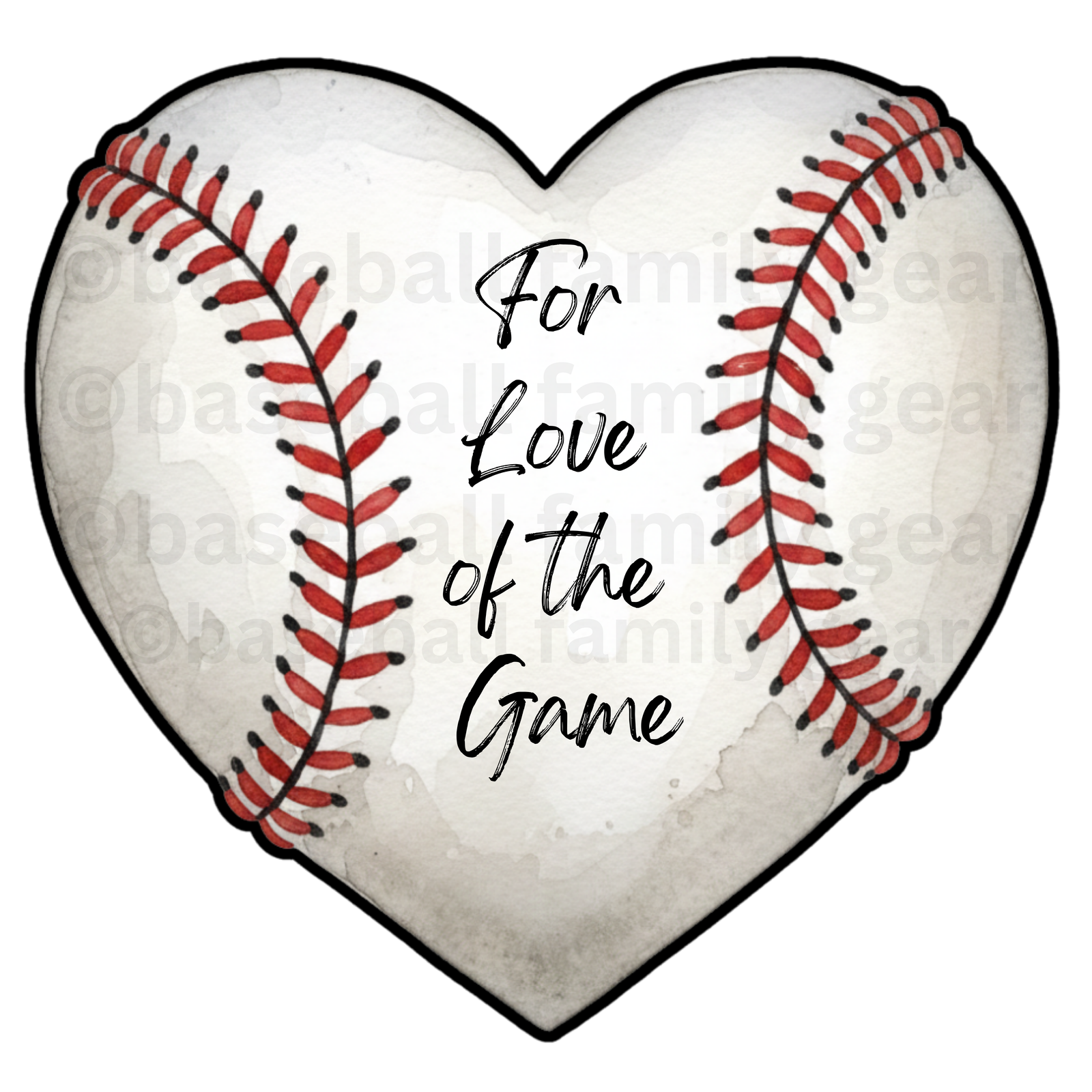 For Love of the Game Heart Digital File