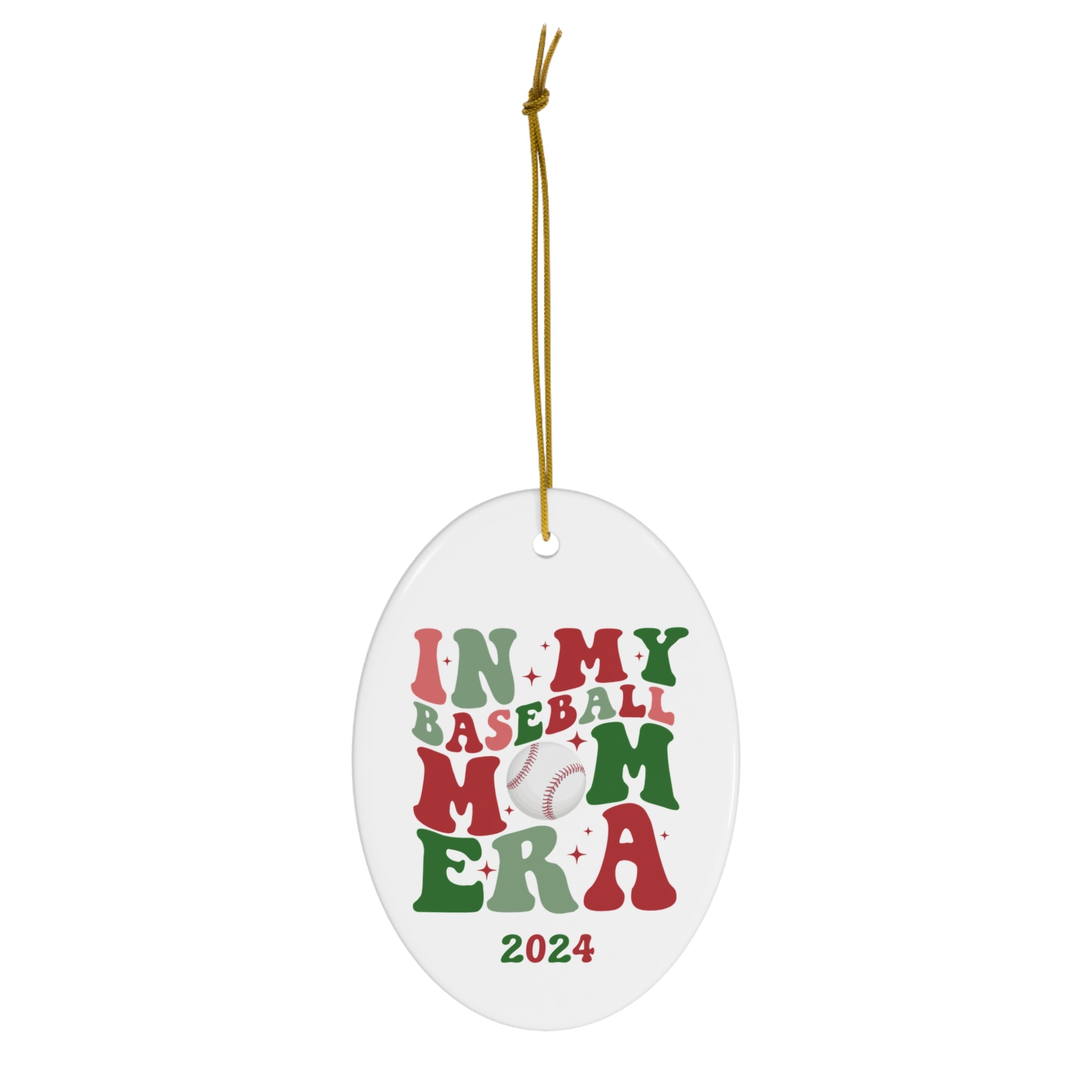 Baseball Mom Era Ornament