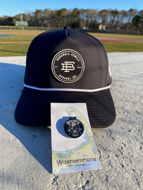 Baseball Family™ Brand 5 Panel Rope Hat and Golf Marker Bundle