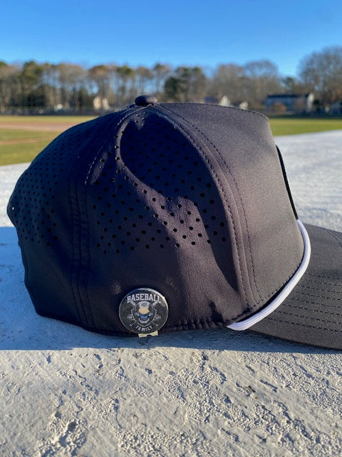 Baseball Family Brand 5 Panel Rope Hat and Golf Marker Bundle