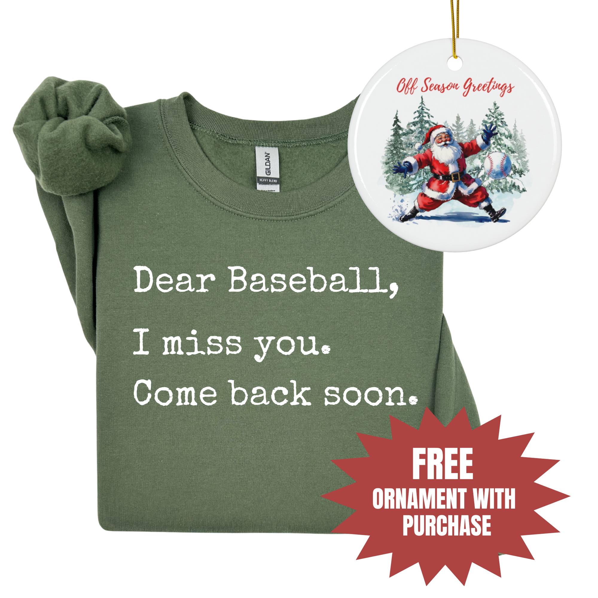 Dear Baseball Unisex Heavy Blend Crewneck Sweatshirt