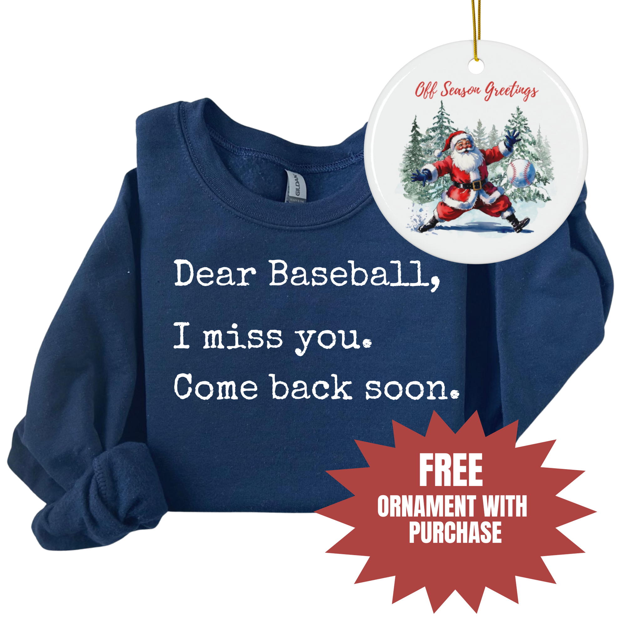 Dear Baseball Unisex Heavy Blend Crewneck Sweatshirt