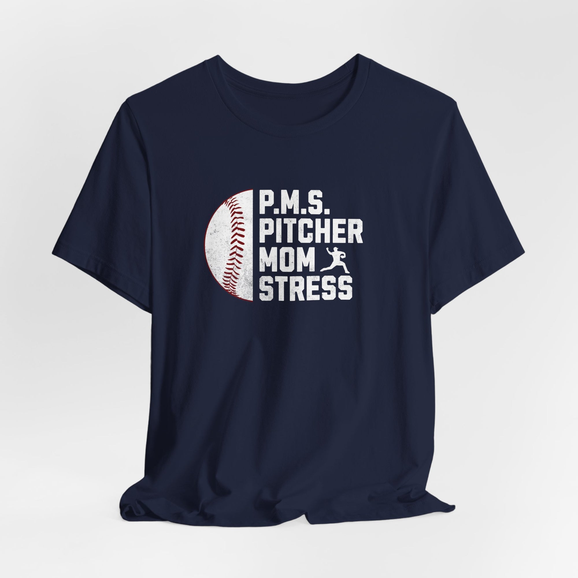 Pitcher Mom Stress Short Sleeve T Shirt