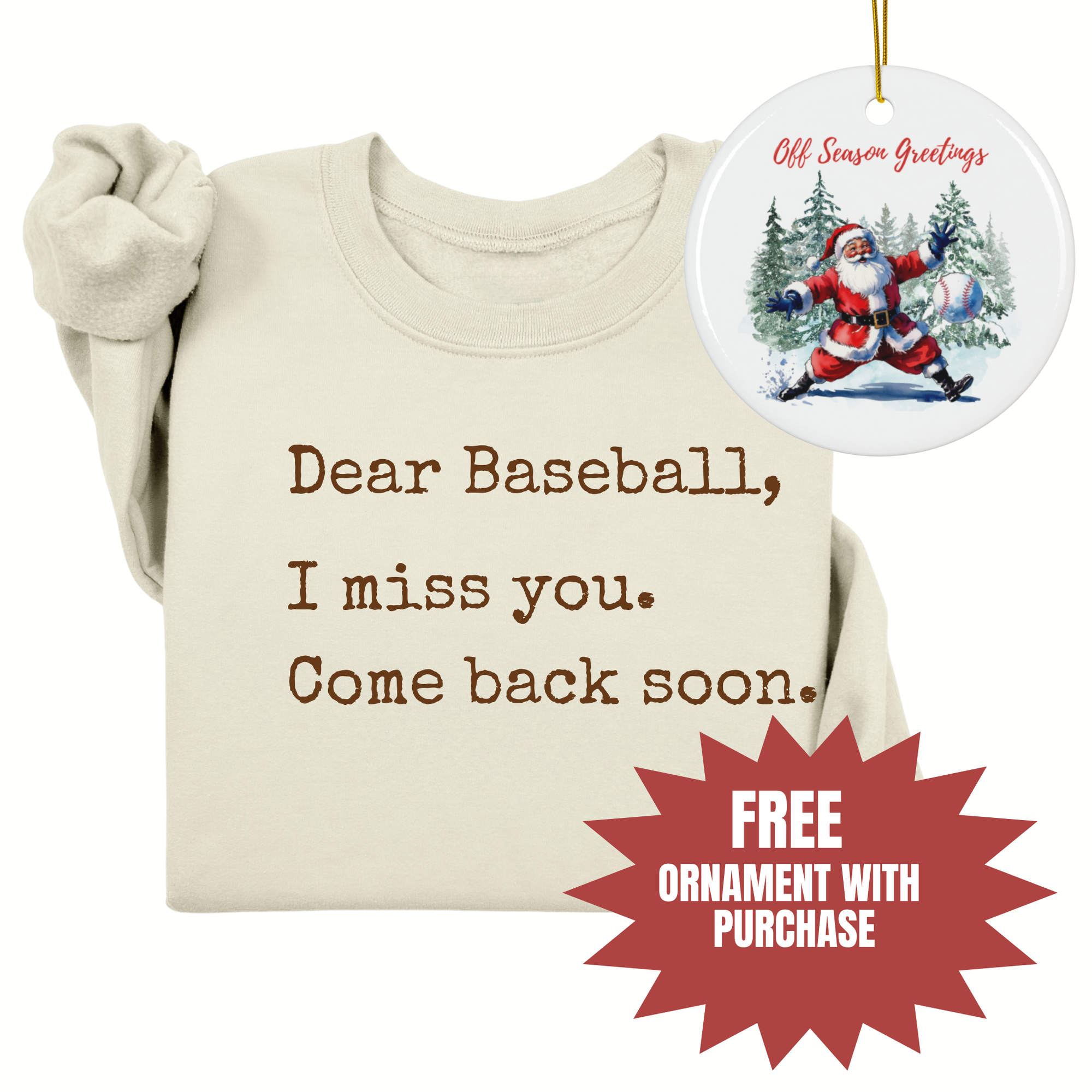 Dear Baseball Unisex Heavy Blend Crewneck Sweatshirt