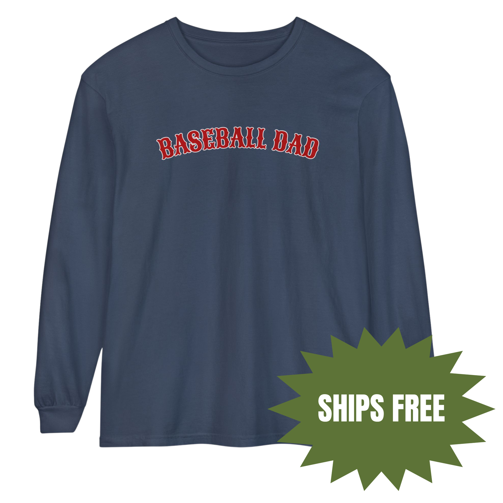 Baseball Dad Long Sleeve T Shirt