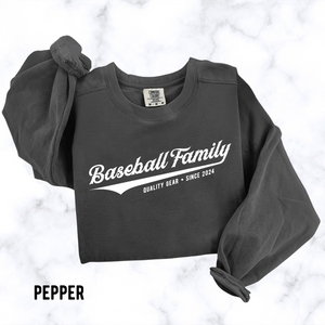 Baseball Family™ Comfort Colors Sweatshirt