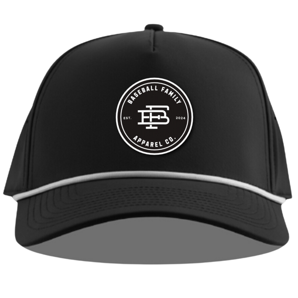 Baseball Rope Hat Baseball Family™ Insignia Curved 5 Panel Rope Hat - Baseball Family Gear